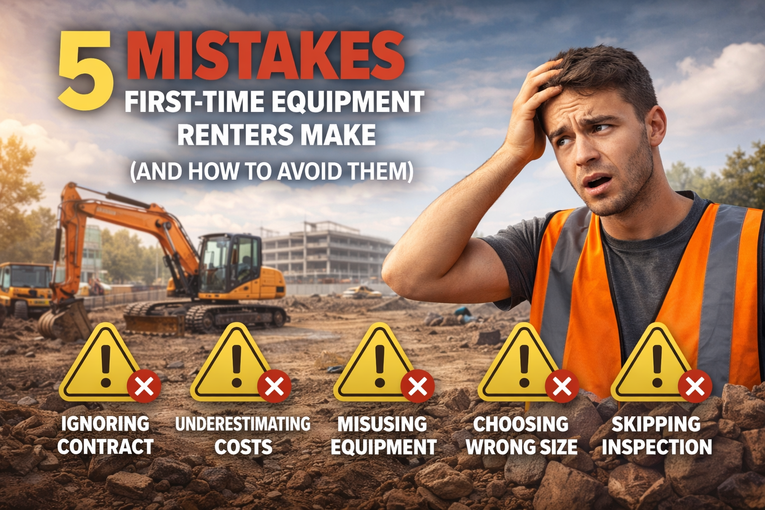 5 mistakes equipment renters make