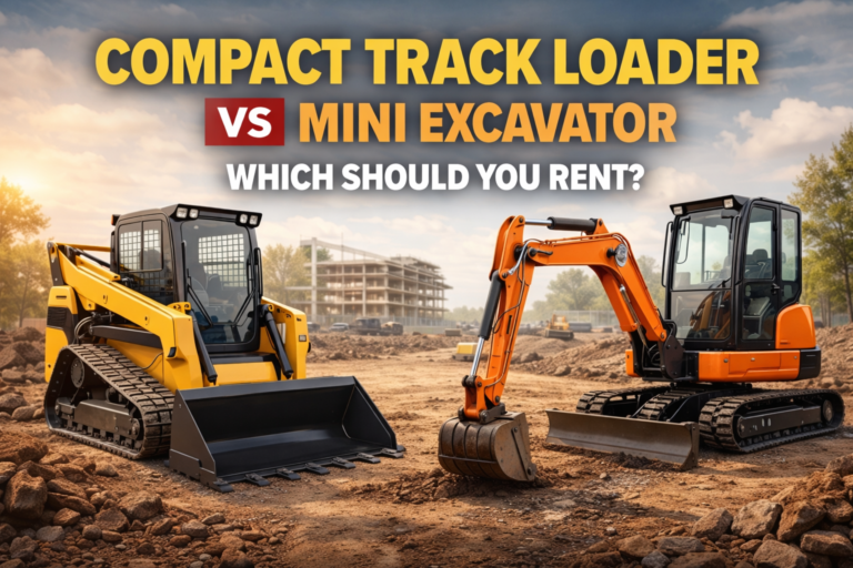 Should I rent a skid steer or mini excavator