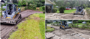 T.E.S. Rentals equipment on concrete demolition project
