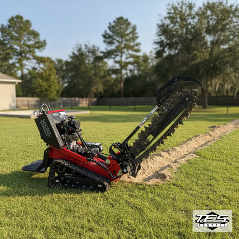 Can I Use a Rental Trencher to Install My Own French Drain?