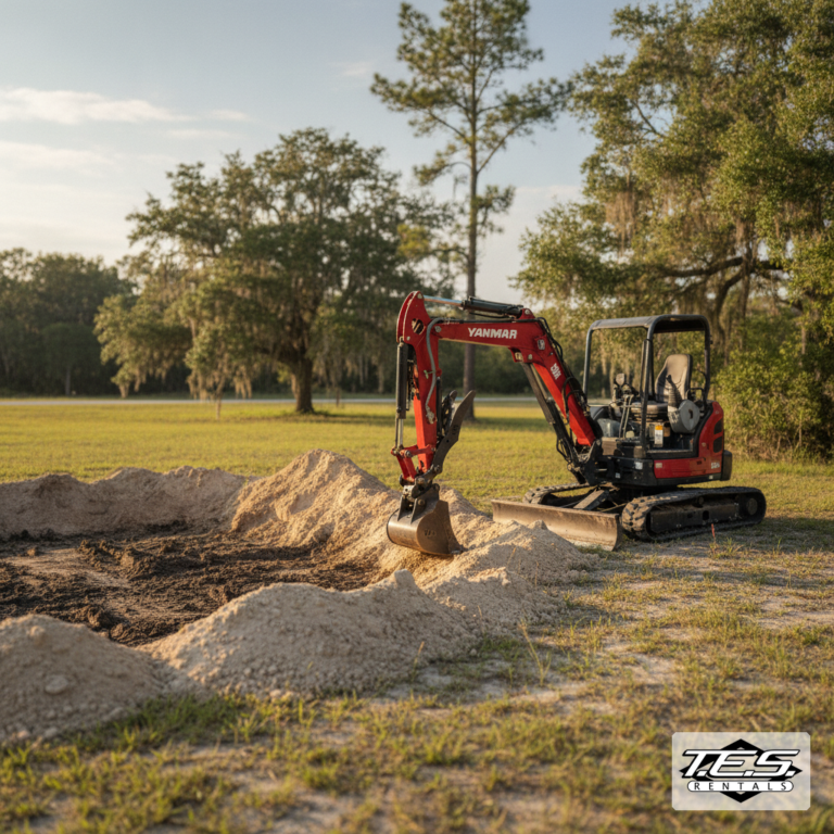 Can You Dig a Pond With a Mini Excavator? | T.E.S.